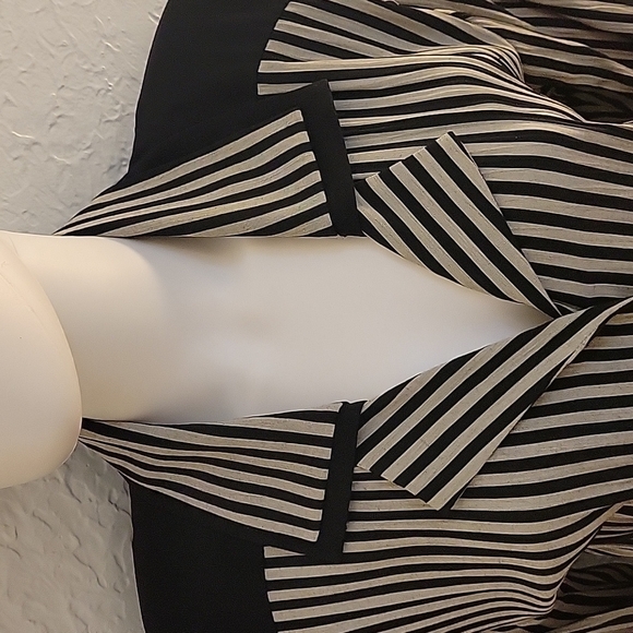 VTG MENU 1980s Striped Belted High Waist Landgirl Power Jumpsuit - Picture 9 of 16